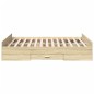 vidaXL Cama con cajones madera ingeniería roble Sonoma 135x190 cm vidaXL Cama con cajones madera ingeniería roble Sonoma 135x190 cm