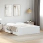 vidaXL Cama con cajones madera de ingeniería blanco 120x200 cm