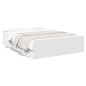 vidaXL Cama con cajones madera de ingeniería blanco 135x190 cm vidaXL Cama con cajones madera de ingeniería blanco 135x190 cm