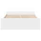 vidaXL Cama con cajones madera de ingeniería blanco 135x190 cm vidaXL Cama con cajones madera de ingeniería blanco 135x190 cm