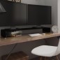 vidaXL Soporte para TV/Elevador monitor cristal negro 120x30x13 cm