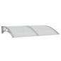 vidaXL Marquesina de puerta policarbonato gris 150x100 cm vidaXL Marquesina de puerta policarbonato gris 150x100 cm
