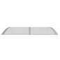 vidaXL Marquesina de puerta policarbonato gris 150x100 cm vidaXL Marquesina de puerta policarbonato gris 150x100 cm