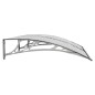 vidaXL Marquesina de puerta policarbonato gris 150x100 cm vidaXL Marquesina de puerta policarbonato gris 150x100 cm