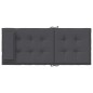 vidaXL Cojines de silla respaldo alto 4 uds tela Oxford gris antracita vidaXL Cojines de silla respaldo alto 4 uds tela Oxford gris antracita