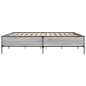 vidaXL Estructura cama madera ingeniería metal gris Sonoma 180x200 cm vidaXL Estructura cama madera ingeniería metal gris Sonoma 180x200 cm