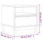 vidaXL Mesa auxiliar FLAM madera maciza de pino 50x50x50 cm vidaXL Mesa auxiliar FLAM madera maciza de pino 50x50x50 cm