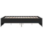 vidaXL Estructura de cama madera de ingeniería y metal negro 140x190cm vidaXL Estructura de cama madera de ingeniería y metal negro 140x190cm