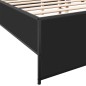 vidaXL Estructura de cama madera de ingeniería y metal negro 140x190cm vidaXL Estructura de cama madera de ingeniería y metal negro 140x190cm
