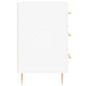 vidaXL Mesita de noche madera de ingeniería blanco 40x40x66 cm vidaXL Mesita de noche madera de ingeniería blanco 40x40x66 cm