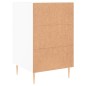 vidaXL Mesita de noche madera de ingeniería blanco 40x40x66 cm vidaXL Mesita de noche madera de ingeniería blanco 40x40x66 cm