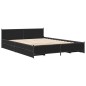 vidaXL Estructura cama con cajones madera ingeniería negra 150x200 cm vidaXL Estructura cama con cajones madera ingeniería negra 150x200 cm