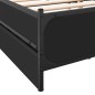 vidaXL Estructura cama con cajones madera ingeniería negra 150x200 cm vidaXL Estructura cama con cajones madera ingeniería negra 150x200 cm