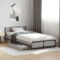 vidaXL Cama con cajones madera ingeniería gris Sonoma 100x200 cm vidaXL Cama con cajones madera ingeniería gris Sonoma 100x200 cm