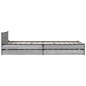 vidaXL Cama con cajones madera ingeniería gris Sonoma 100x200 cm vidaXL Cama con cajones madera ingeniería gris Sonoma 100x200 cm