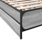 vidaXL Cama con cajones madera ingeniería gris Sonoma 100x200 cm vidaXL Cama con cajones madera ingeniería gris Sonoma 100x200 cm