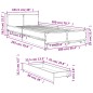vidaXL Cama con cajones madera ingeniería gris Sonoma 100x200 cm vidaXL Cama con cajones madera ingeniería gris Sonoma 100x200 cm