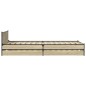vidaXL Cama con cajones madera ingeniería roble Sonoma 75x190 cm vidaXL Cama con cajones madera ingeniería roble Sonoma 75x190 cm