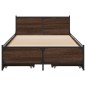 vidaXL Cama con cajones madera de ingeniería marrón roble 90x200 cm