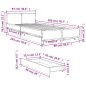 vidaXL Cama con cajones madera de ingeniería marrón roble 90x200 cm