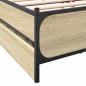 vidaXL Cama con cajones madera ingeniería roble Sonoma 140x200 cm vidaXL Cama con cajones madera ingeniería roble Sonoma 140x200 cm