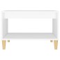 vidaXL Mesa de centro madera contrachapada blanco 60x50x40 cm vidaXL Mesa de centro madera contrachapada blanco 60x50x40 cm