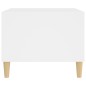 vidaXL Mesa de centro madera contrachapada blanco 60x50x40 cm vidaXL Mesa de centro madera contrachapada blanco 60x50x40 cm