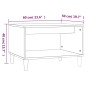 vidaXL Mesa de centro madera contrachapada blanco 60x50x40 cm vidaXL Mesa de centro madera contrachapada blanco 60x50x40 cm