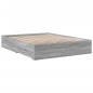 vidaXL Cama con cajones madera ingeniería gris Sonoma 160x200 cm vidaXL Cama con cajones madera ingeniería gris Sonoma 160x200 cm