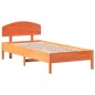 vidaXL Estructura cama con cabecero madera pino marrón cera 90x200 cm vidaXL Estructura cama con cabecero madera pino marrón cera 90x200 cm