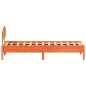vidaXL Estructura cama con cabecero madera pino marrón cera 90x200 cm vidaXL Estructura cama con cabecero madera pino marrón cera 90x200 cm