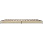 vidaXL Estructura cama madera ingeniería metal roble Sonoma 200x200 cm