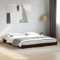 vidaXL Estructura de cama madera de ingeniería y metal negro 180x200cm vidaXL Estructura de cama madera de ingeniería y metal negro 180x200cm