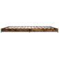 vidaXL Estructura cama madera ingeniería metal roble ahumado 160x200cm vidaXL Estructura cama madera ingeniería metal roble ahumado 160x200cm