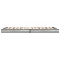vidaXL Estructura cama madera ingeniería metal gris Sonoma 150x200 cm
