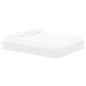 vidaXL Estructura de cama de madera maciza blanca 160x200 cm