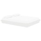 vidaXL Estructura de cama de madera maciza blanca 160x200 cm