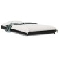 vidaXL Estructura de cama madera de ingeniería y metal negra 75x190 cm vidaXL Estructura de cama madera de ingeniería y metal negra 75x190 cm
