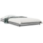 vidaXL Estructura cama madera ingeniería metal gris Sonoma 90x190 cm vidaXL Estructura cama madera ingeniería metal gris Sonoma 90x190 cm