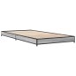 vidaXL Estructura cama madera ingeniería metal gris Sonoma 90x190 cm vidaXL Estructura cama madera ingeniería metal gris Sonoma 90x190 cm