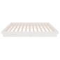vidaXL Estructura de cama de madera maciza blanca 160x200 cm