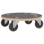 vidaXL Soportes con ruedas 2 uds redondos Ø38x11,5 cm vidaXL Soportes con ruedas 2 uds redondos Ø38x11,5 cm