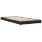 vidaXL Estructura de cama madera ingeniería y metal negro 100x200 cm