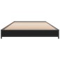 vidaXL Estructura de cama madera ingeniería y metal negro 100x200 cm