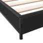vidaXL Estructura de cama madera ingeniería y metal negro 100x200 cm