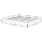 vidaXL Estructura de cama de madera maciza blanca 160x200 cm