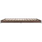 vidaXL Estructura cama madera ingeniería metal marrón roble 140x200 cm vidaXL Estructura cama madera ingeniería metal marrón roble 140x200 cm