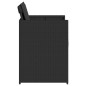 vidaXL Sillas de jardín con cojines 4 unidades ratán sintético negro vidaXL Sillas de jardín con cojines 4 unidades ratán sintético negro
