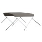 vidaXL Toldo bimini de 2 arcos gris 148,5x133x104 cm vidaXL Toldo bimini de 2 arcos gris 148,5x133x104 cm