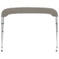 vidaXL Toldo bimini de 3 arcos gris 184x170x133 cm vidaXL Toldo bimini de 3 arcos gris 184x170x133 cm